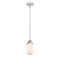 Dover Mini Pendant shown in the Polished Chrome finish with a Matte White shade