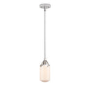 Dover Mini Pendant shown in the Polished Chrome finish with a Matte White shade