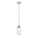 Dover Mini Pendant shown in the Polished Chrome finish with a Seedy shade