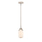 Dover Mini Pendant shown in the Polished Nickel finish with a Matte White shade