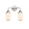 Dover Bath Vanity Light shown in the Polished Chrome finish with a Matte White shade