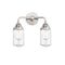 Dover Bath Vanity Light shown in the Polished Chrome finish with a Clear shade