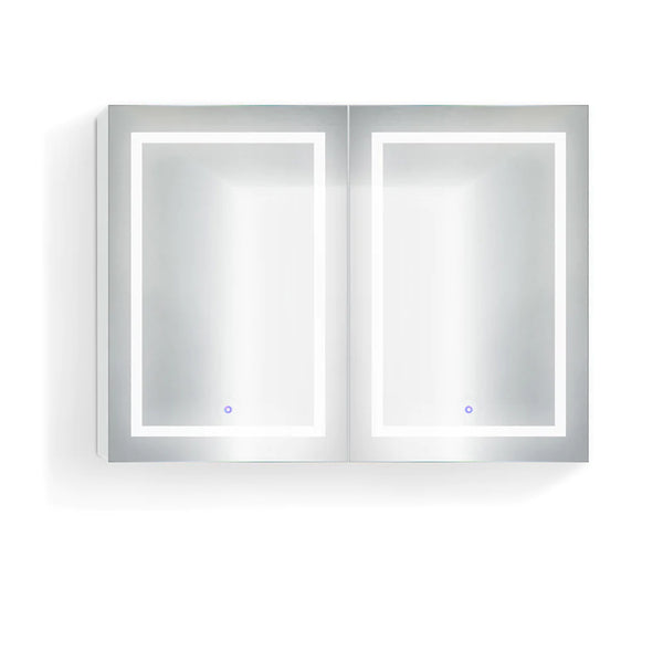 Krugg Svange 48" X 36" Double LED Medicine Cabinet with Dimmer and Defogger SVANGE4836D