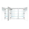 Krugg Svange 60" X 36" Double LED Medicine Cabinet with Dimmer and Defogger SVANGE6036DLLR
