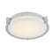 Abra Lighting Flat Round Glass Low Profile Flush Mount 30010FM-CH