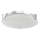 Abra Lighting Flat Round Glass Low Profile Flush Mount 30018FM-CH