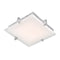 Abra Lighting Flat Square Glass Low Profile Flush Mount 30012FM-CH