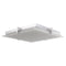 Abra Lighting Flat Square Glass Low Profile Flush Mount 30013FM-CH