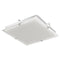 Abra Lighting Flat Square Glass Low Profile Flush Mount 30013FM-CH