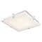 Abra Lighting Flat Square Glass Low Profile Flush Mount 30013FM-CH