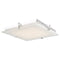 Abra Lighting Flat Square Glass Low Profile Flush Mount 30013FM-CH