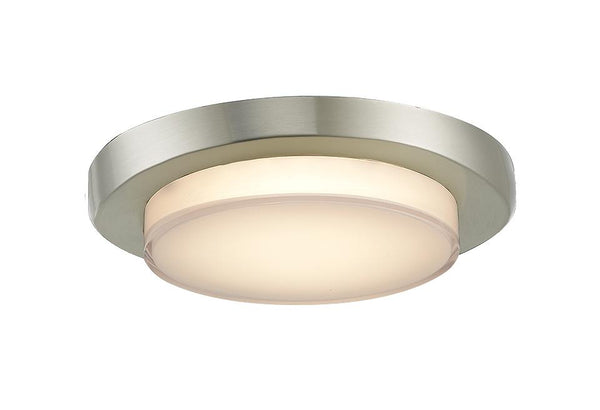 Abra Lighting 7.5" Stepped Acrylic Flush Mount Hi-Out Dim LED 30017FM-BN