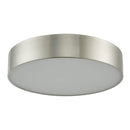 Abra Lighting 16" Metal Cylinder Frost Glass Flush Mount Dim LED 30032FM-BN