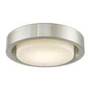 Abra Lighting 16" Opal Glass Recessed in a Metal Frame Hi-Out Dim LED 30037FM-BN