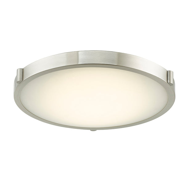 Abra Lighting 17" Low Profile Frosted Glass Flushmount with High Output Dimmable Led 30068FM-BN