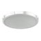 Abra Lighting 17" Low Profile Frost Glass Flush Mount Hi-Out Dim LED 30067FM-CH