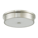 Abra Lighting 12" Opal Glass Flush Mount 30097FM-BN