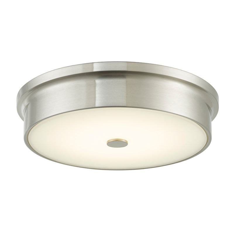 Abra Lighting 12" Opal Glass Flush Mount 30097FM-BN