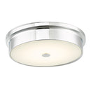 Abra Lighting 12" Opal Glass Flush Mount 30097FM-CH