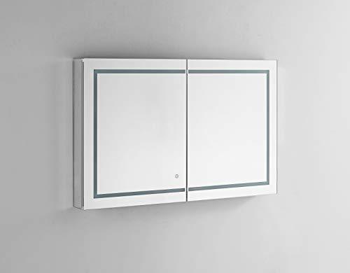 Aquadom 48" x 36" x 5" Royale Plus Lighted Mirror Glass Medicine Cabinet for Bathroom Defogger Dimmer Outlet RP-4836