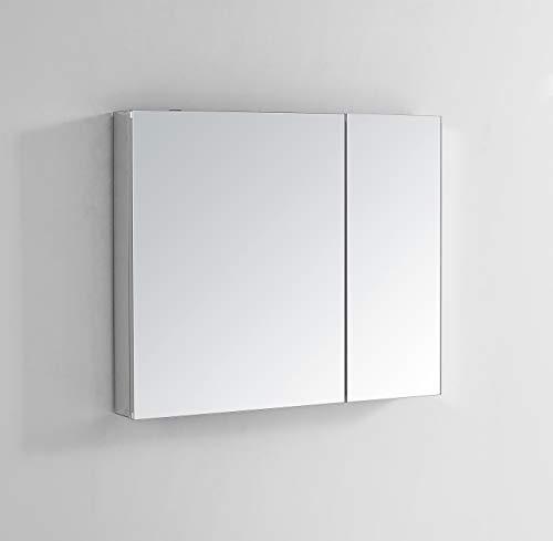 Aquadom 36in x 30in x 5in Royale Medicine Mirror Glass Cabinet for Bathroom