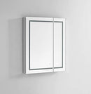 Aquadom 30" x 36" x 5" Royale Plus Lighted Mirror Glass Medicine Cabinet for Bathroom Defogger Dimmer Outlet RP-3036