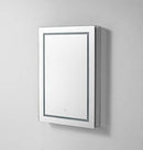 Aquadom 24" x 30" x 5" Left Hinge Royale Plus LED Lighted Mirror Glass Medicine Cabinet for Bathroom Defogger Dimmer Outlet RP-2430L