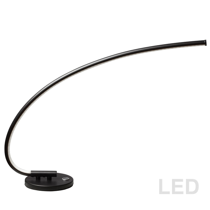 Dainolite Table Lamp, Matte Black 322-LEDT-BK