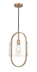 Innovations Lighting Pelham 1 Light Mini Pendant Part of the Ballston Collection 371-1P-BB-CL-LED