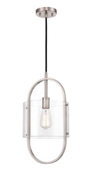 Innovations Lighting Pelham 1 Light Mini Pendant Part of the Ballston Collection 371-1P-SN-CL-LED