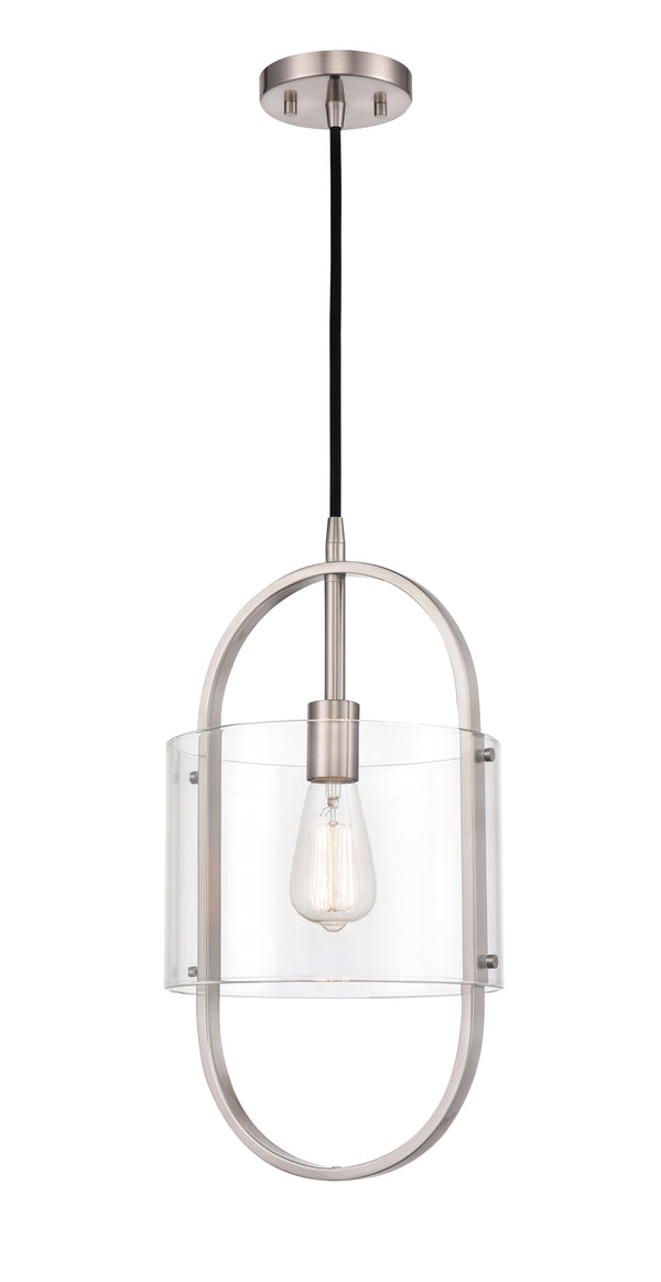 Innovations Lighting Pelham 1 Light Mini Pendant Part of the Ballston Collection 371-1P-SN-CL-LED