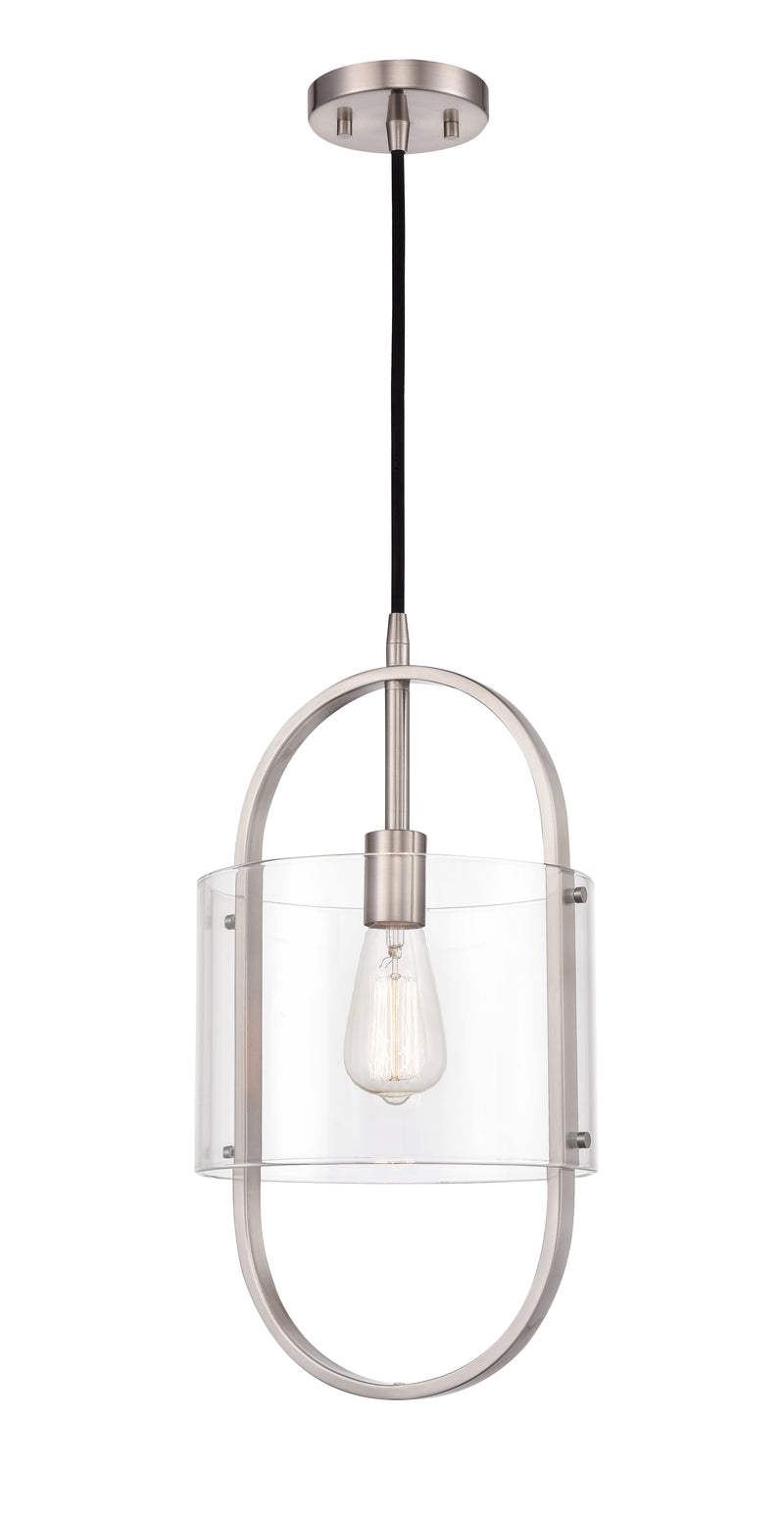 Innovations Lighting Pelham 1 Light Mini Pendant Part of the Ballston Collection 371-1P-SN-CL-LED