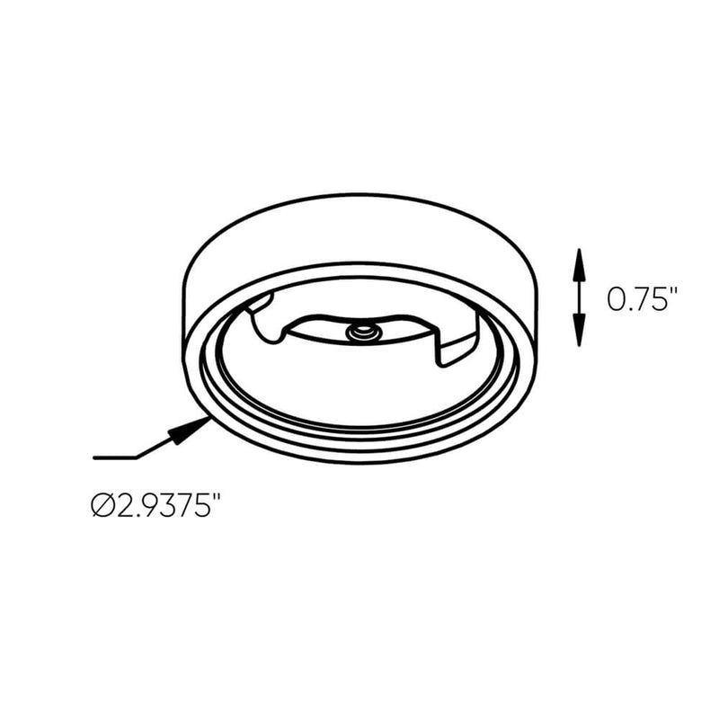 Dals Lighting 2-In-1 LED Puck K4005FR-WH