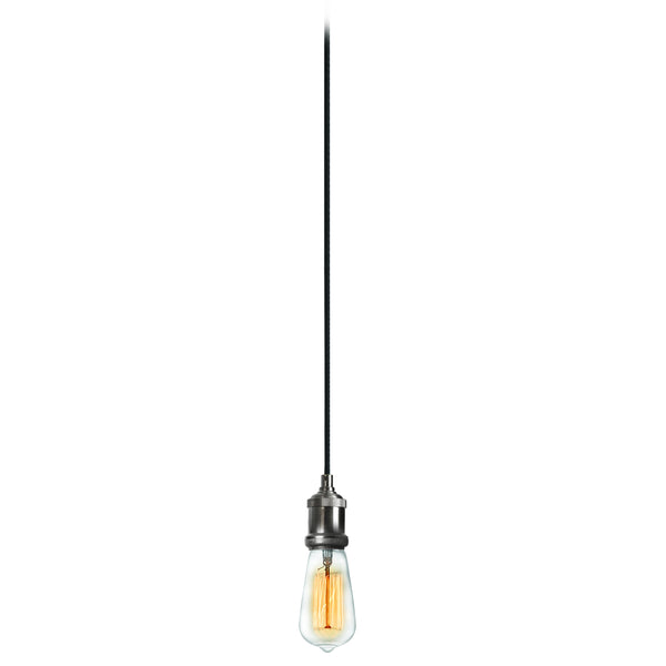 Dainolite 1 Light Pendant, Satin Chrome Finish 409-102P-SC