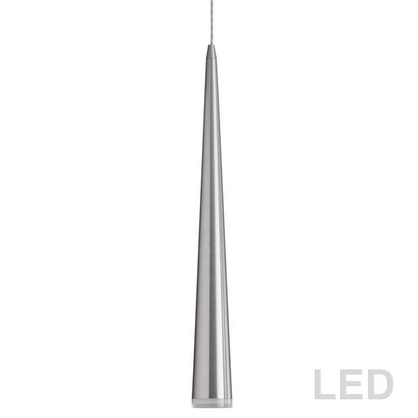 Dainolite 5W Pendant, Satin Chrome Finish 418LED-361P-SC