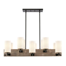 Innovations Lighting Diego 10 Light 37" Island Light 424-10CH-BK-G4451-LED