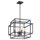 Kichler Taubert 4 Light Pendant Black 43984BK