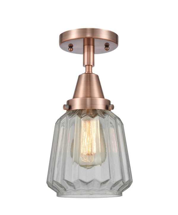 Innovations Lighting Chatham 1 Light 6" Flush Mount 447-1C-AC-G142-LED