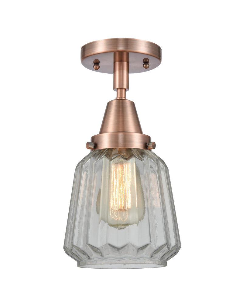 Innovations Lighting Chatham 1 Light 6" Flush Mount 447-1C-AC-G142-LED