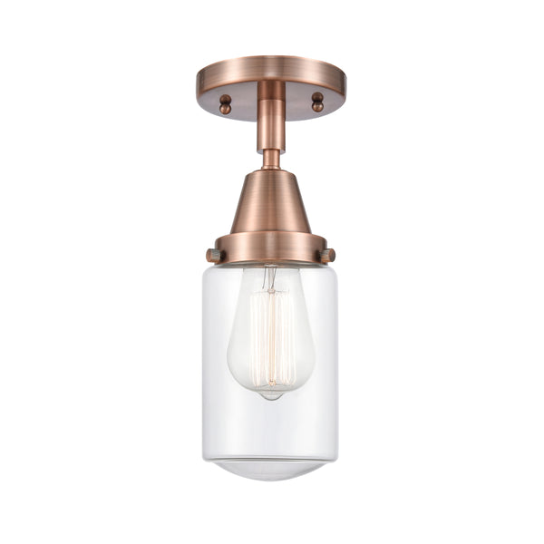 Innovations Lighting Dover 1 Light 4.5" Flush Mount 447-1C-AC-G312