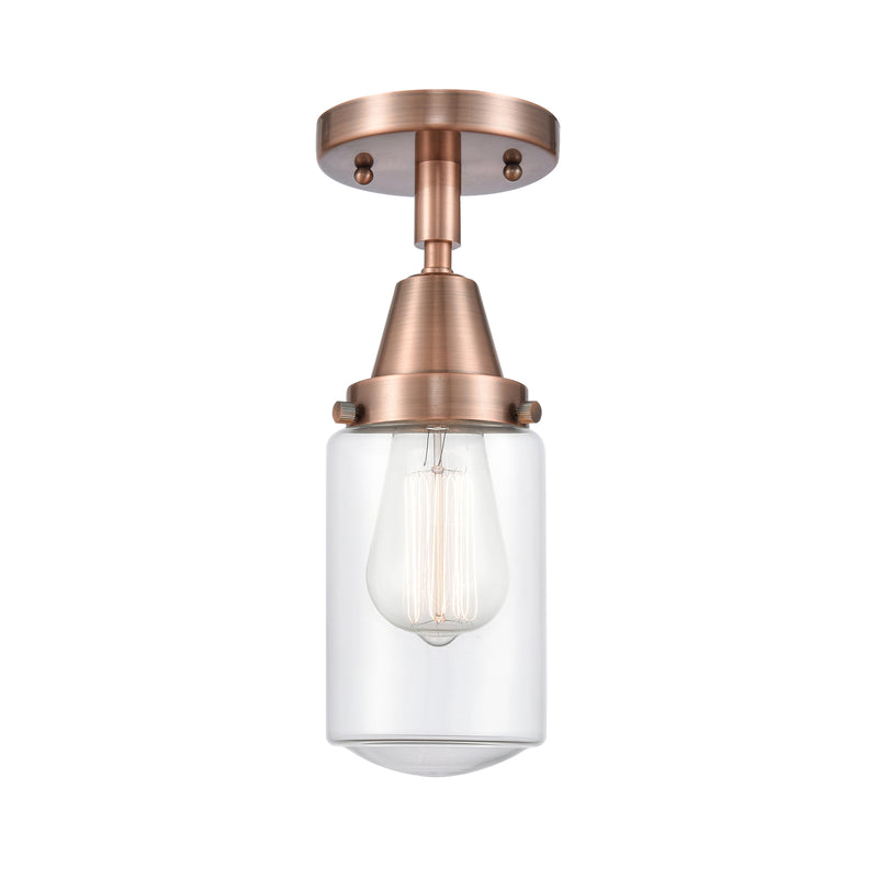Innovations Lighting Dover 1 Light 4.5" Flush Mount 447-1C-AC-G312