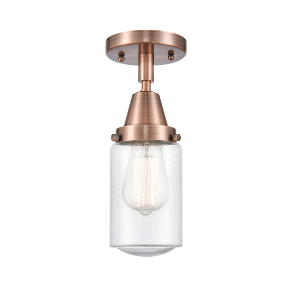 Innovations Lighting Dover 1 Light 4.5" Flush Mount 447-1C-AC-G314