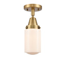 Innovations Lighting Dover 1 Light 4.5" Flush Mount 447-1C-BB-G311