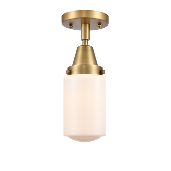 Innovations Lighting Dover 1 Light 4.5" Flush Mount 447-1C-BB-G311