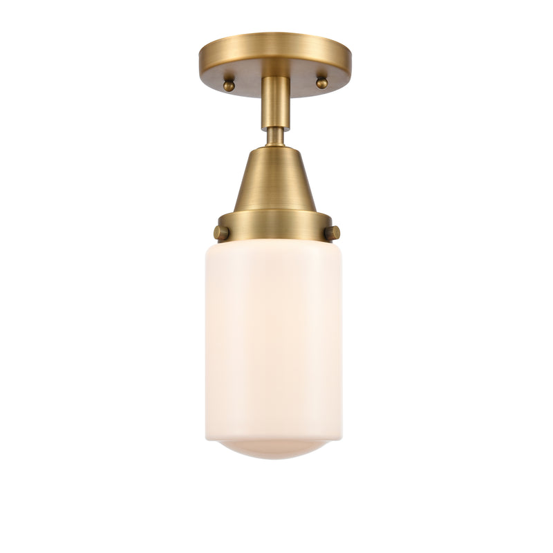 Innovations Lighting Dover 1 Light 4.5" Flush Mount 447-1C-BB-G311