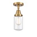 Innovations Lighting Dover 1 Light 4.5" Flush Mount 447-1C-BB-G312