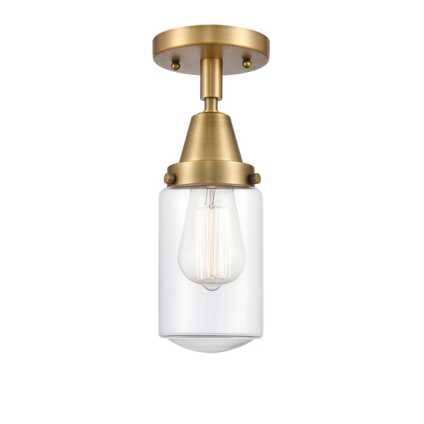 Innovations Lighting Dover 1 Light 4.5" Flush Mount 447-1C-BB-G312