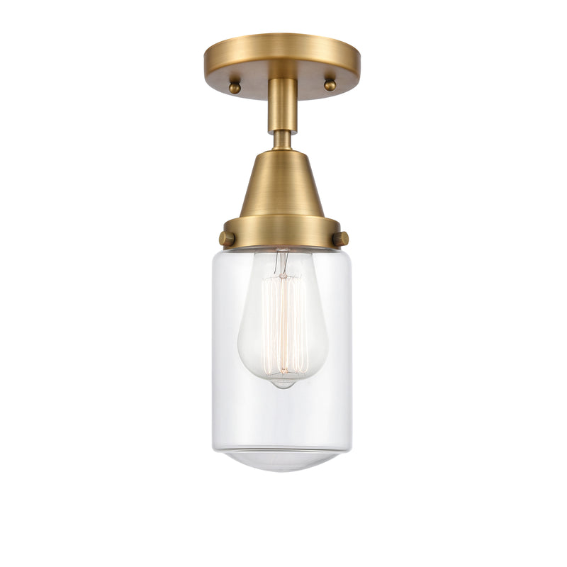 Innovations Lighting Dover 1 Light 4.5" Flush Mount 447-1C-BB-G312