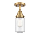 Innovations Lighting Dover 1 Light 4.5" Flush Mount 447-1C-BB-G314