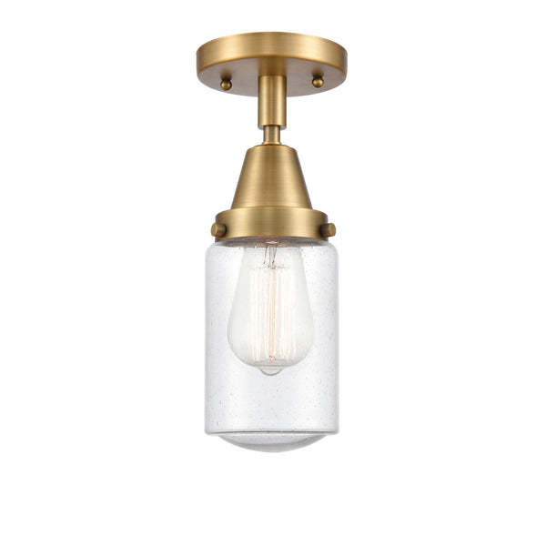 Innovations Lighting Dover 1 Light 4.5" Flush Mount 447-1C-BB-G314